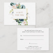 Geschenkgutschein für den Blumenzahn in Mitternach Visitenkarte (Vorne/Hinten)