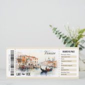 Geschenkgutschein für den Boarding von Überraschen Einladung (Stehend Vorderseite)