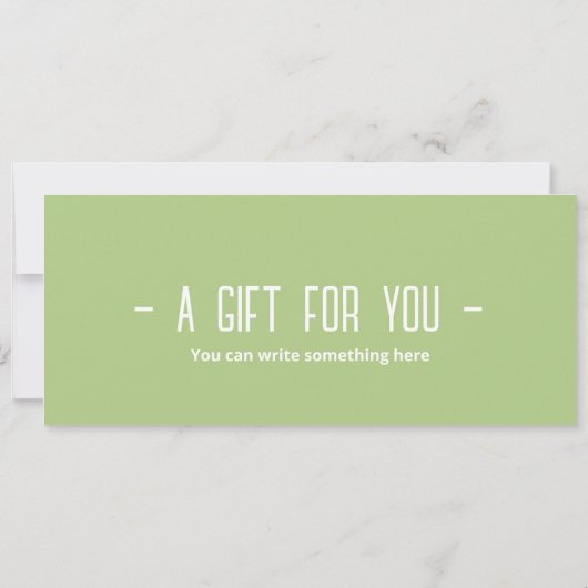 Geschenkgutschein für den botanischen Garten Einladung (Rückseite)