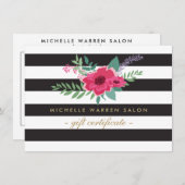 Geschenkgutschein für den eleganten rosafarbenen, (Vorne/Hinten)