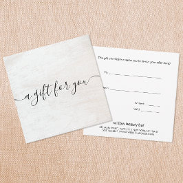 Geschenkgutschein für den eleganten White Wood Scr