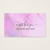 Geschenkgutschein für den Glitzer von Rosa Aquarel (Vorderseite)