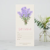 Geschenkgutschein für den personalisierten Lavende (Stehend Vorderseite)