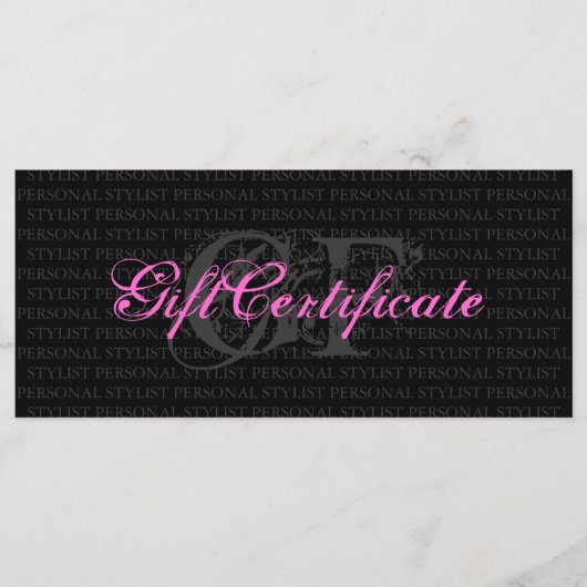 Geschenkgutschein für den persönlichen Stylist (Vorderseite)