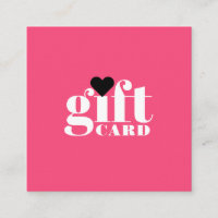 Geschenkgutschein für den Pink-weißen, fett format