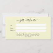 Geschenkgutschein für den Salon von Red Pink Lemon (Rückseite)