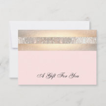 Geschenkgutschein für den Schönheitssalon in Rosa 