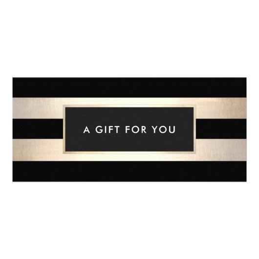 Geschenkgutschein für den schwarzen Wellness-Cente Werbekarte (Vorne)