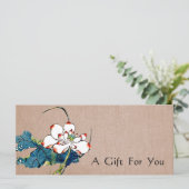 Geschenkgutschein für den Therapeuten der weißen L (Stehend Vorderseite)