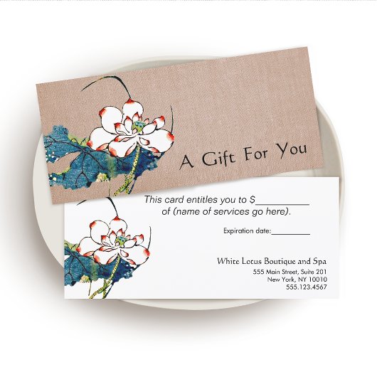 Geschenkgutschein für den Therapeuten der weißen L