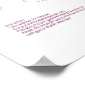 Geschenkgutschein für den Vater Poster (Ecke)