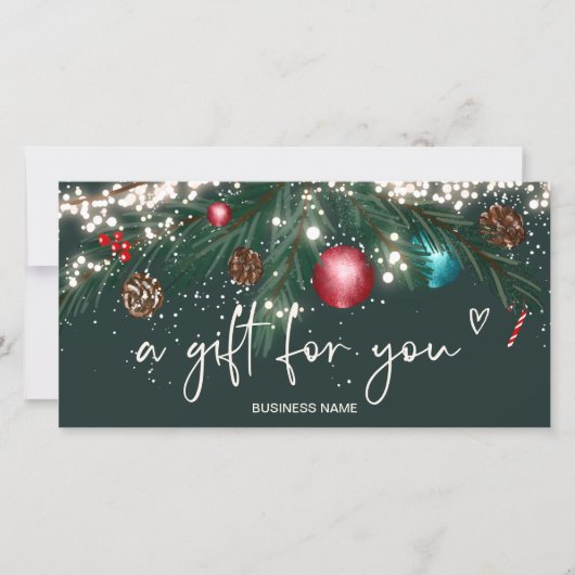 Geschenkgutschein für den Winterkranz (Vorderseite)