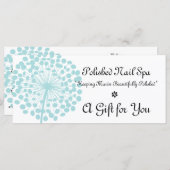 Geschenkgutschein für die blaue Blume (Vorne/Hinten)