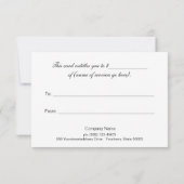 Geschenkgutschein für die Boutique Schwarzweißstre (Rückseite)