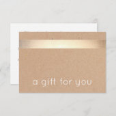 Geschenkgutschein für die Kraft-Tan-Pappe (Vorne/Hinten)