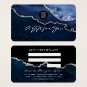 Geschenkgutschein für die Marine und das Silver Ag (Vorne & Hinten)