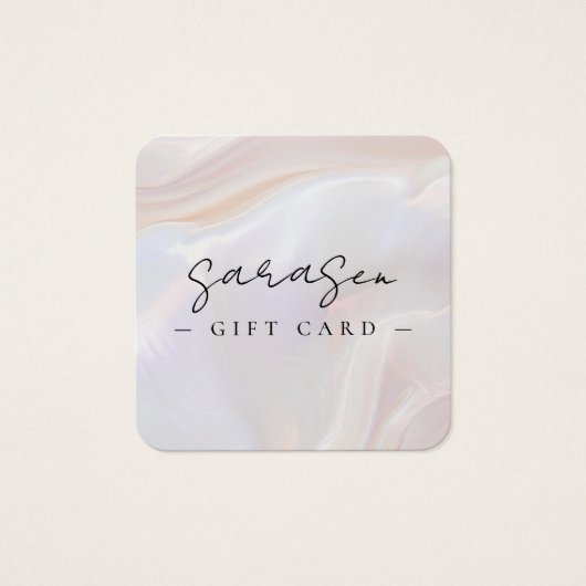 Geschenkgutschein für die Muschel Weißer Opal Ston (Vorderseite)