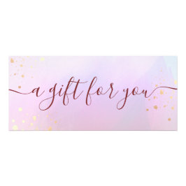 Geschenkgutschein für die Signatur des Script-Well Werbekarte