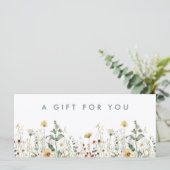 Geschenkgutschein für die Summer Wildblume (Stehend Vorderseite)