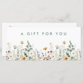 Geschenkgutschein für die Summer Wildblume (Vorne/Hinten)