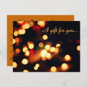 Geschenkgutschein für die Weihnachtsbeleuchtung Postkarte (Vorne/Hinten)