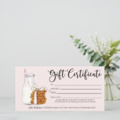 Geschenkgutschein für die Weihnachtsmilch und Cook (Stehend Vorderseite)