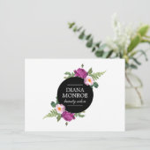 Geschenkgutschein für einen modernen Blumengarten (Stehend Vorderseite)