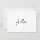 Geschenkgutschein für einfaches, modernes Unterneh (Vorderseite)