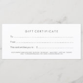 Geschenkgutschein für Elegante Flora (Rückseite)