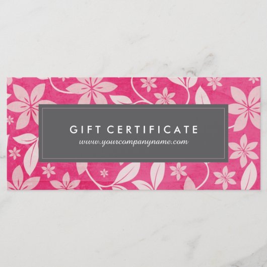 Geschenkgutschein für Elegante Flora (Vorderseite)