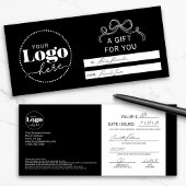 Geschenkgutschein für elegante Markenlogos