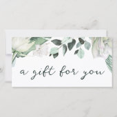 Geschenkgutschein für elegante smaragdgrüne Farben (Vorderseite)