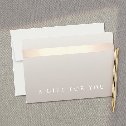 Geschenkgutschein für Elegantes Gold Streifen Einladung