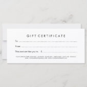 Geschenkgutschein für Eleganthaare (Rückseite)