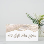 Geschenkgutschein für Elfenbeingold (Stehend Vorderseite)