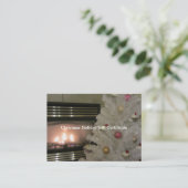 Geschenkgutschein für Feuerplatz und Weihnachtsbau Rabattkarte (Stehend Vorderseite)