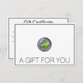 Geschenkgutschein für Firmenlogos (Vorne/Hinten)