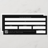 Geschenkgutschein für Firmenlogos schwarz (Vorne/Hinten)