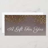 Geschenkgutschein für flüssigen Glitzer (Vorne/Hinten)