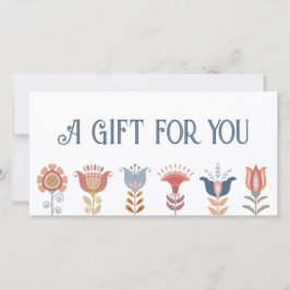 Geschenkgutschein für Folklorekunst-Blume