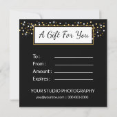 Geschenkgutschein für Fotografen (Rückseite)