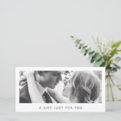 Geschenkgutschein für Fotografen (Stehend Vorderseite)