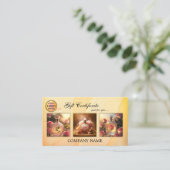 Geschenkgutschein für Frauen in Portfolios Visitenkarte (Stehend Vorderseite)