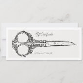 Geschenkgutschein für Friseursalon (Rückseite)