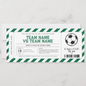 Geschenkgutschein für Fußballüberraschung Einladung (Vorderseite)