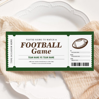 Geschenkgutschein für Fußballüberraschung Einladung