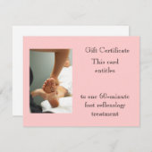 Geschenkgutschein für Fußmassage (Vorne/Hinten)