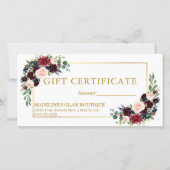 Geschenkgutschein für gemischte Blüten (Vorderseite)