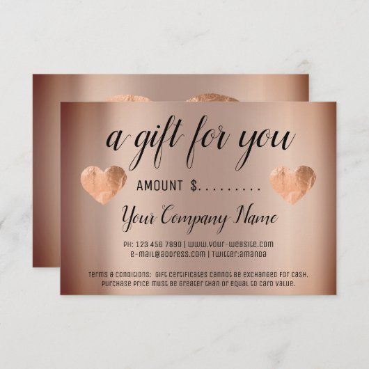 Geschenkgutschein für Geschäftsleute - einfach Kup (Vorne/Hinten)