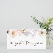 Geschenkgutschein für getrocknete Blume (Stehend Vorderseite)